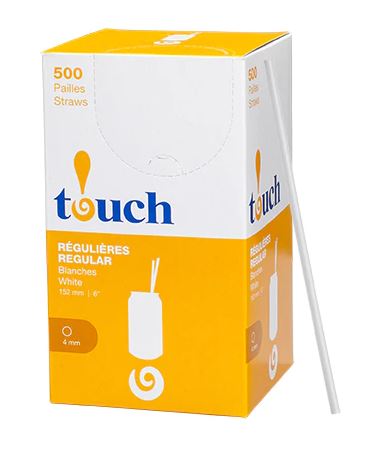 Pailles droites régulieres, 6'', 4500/caisse