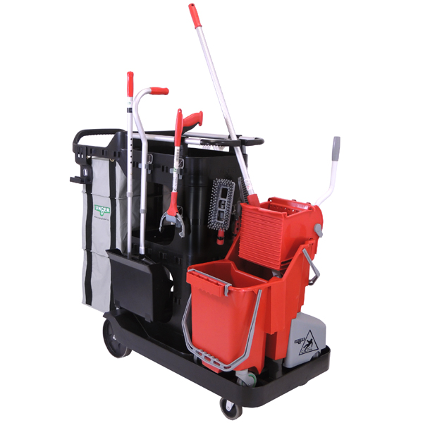 Unger RestroomRx Cleaning Specialist System Complete, 32 Qt (30 L)