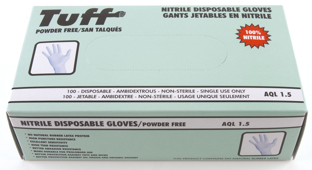 Nitrile gloves (powder free)