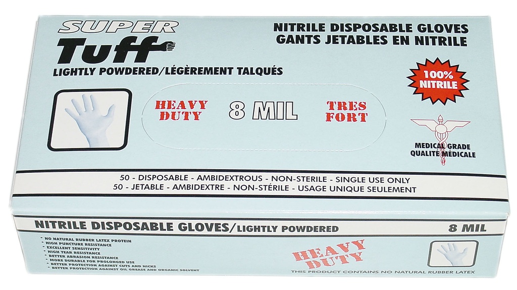 Nitrile gloves (powder free)