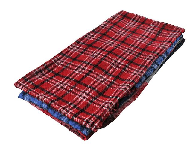 Chiffons de flanelle recyclée