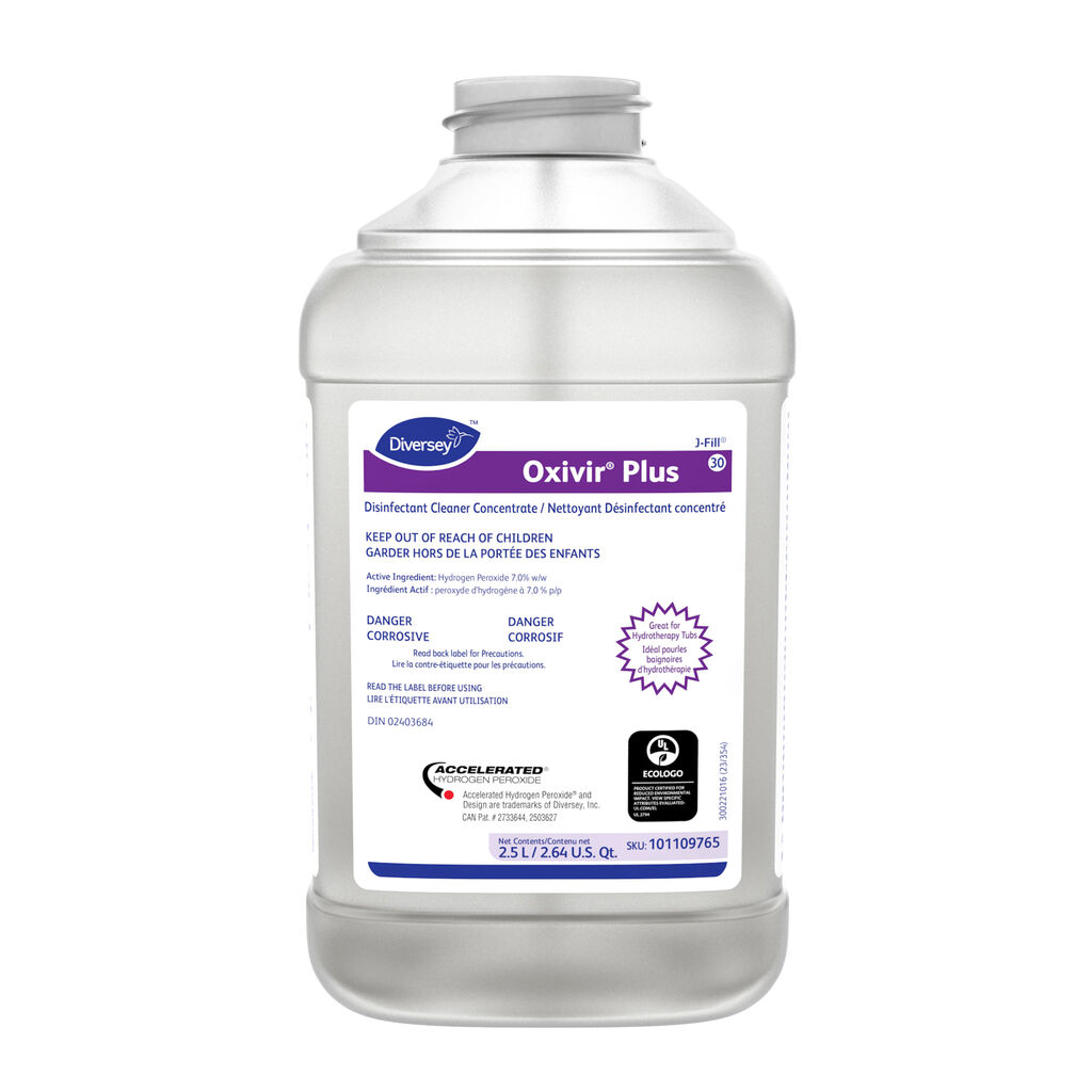 Oxivir® Plus Disinfectant Cleaner Concentrate 30 – 2.5 L, J-Fill® / QuattroSelect®