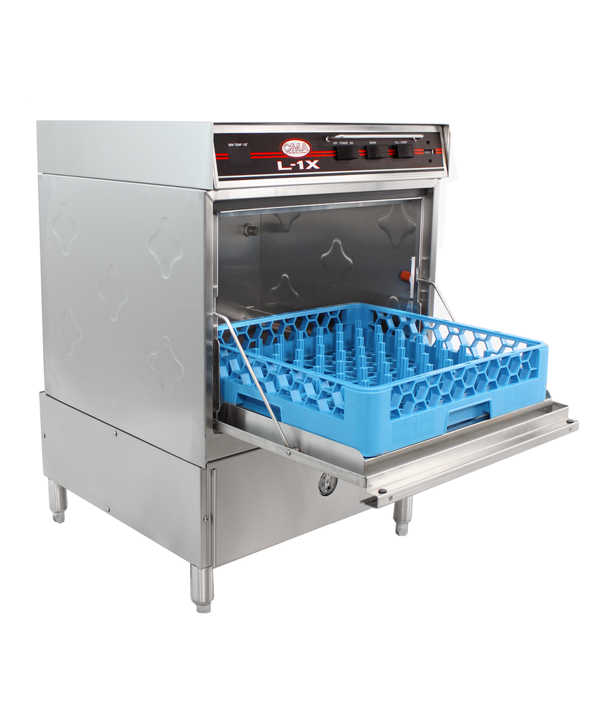 CMA Dishmachines L-1X Lave-vaisselle sous comptoir basse température avec chauffe-eau, 115 V