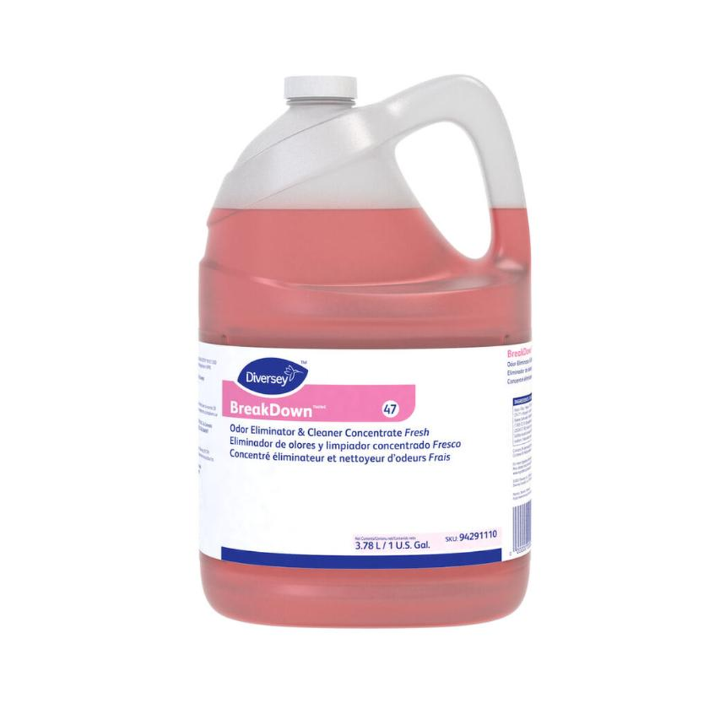 BreakDown® 47 Odor Eliminator & Cleaner Concentrate, Fresh – 3.78 L (1 gal)