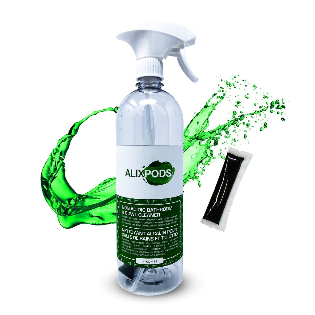 Kit de Démarrage AlixPods Pour Nettoyant Alcalin Pour Salle De Bains Et Toilettes