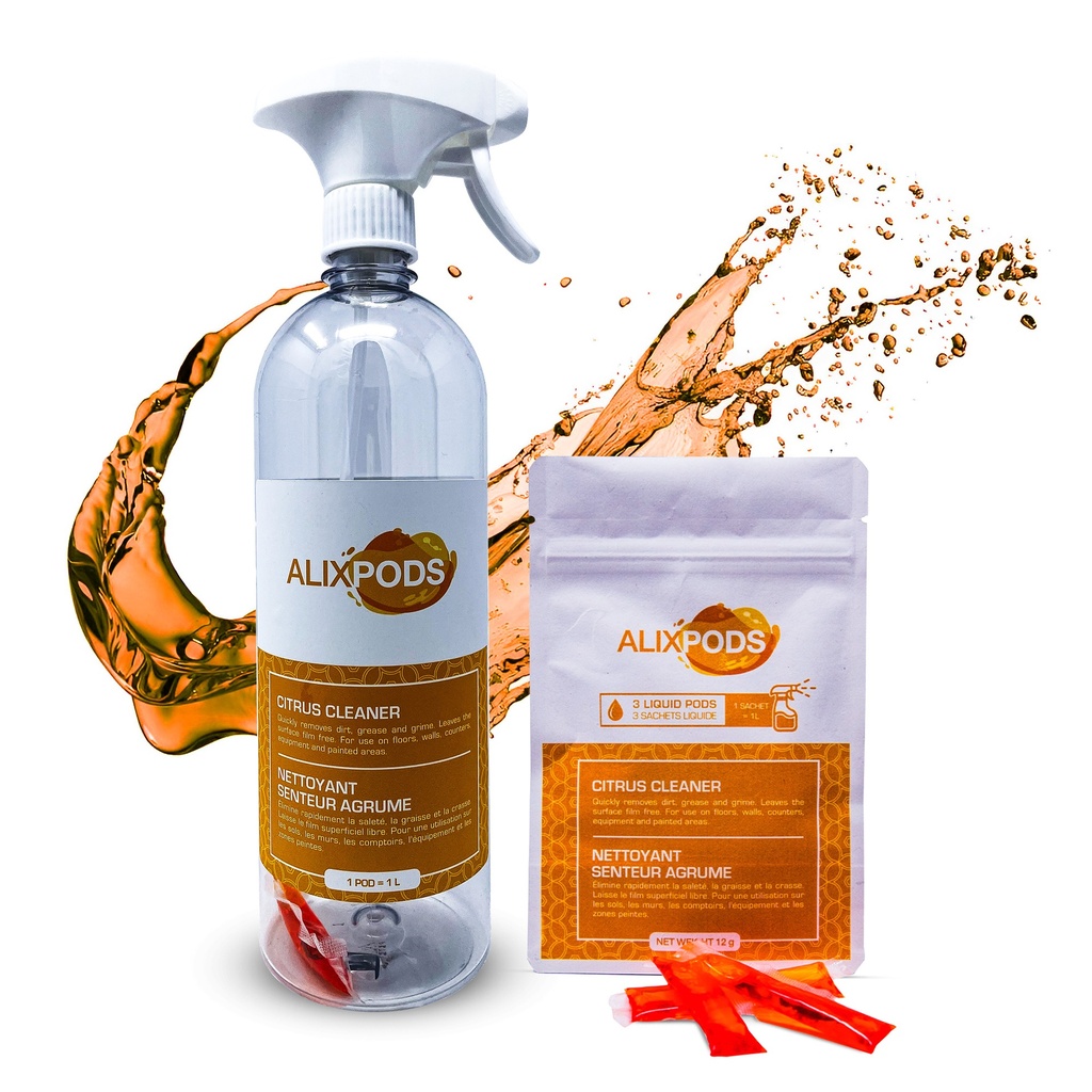 AlixPods Paquet Kit de Démarrage Pour Nettoyant Aux Agrumes
