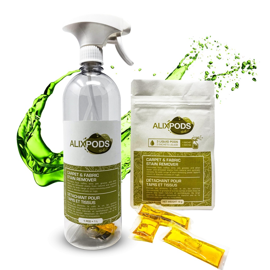AlixPods Carpet & Fabric Stain Remover Starter Kit Bundle