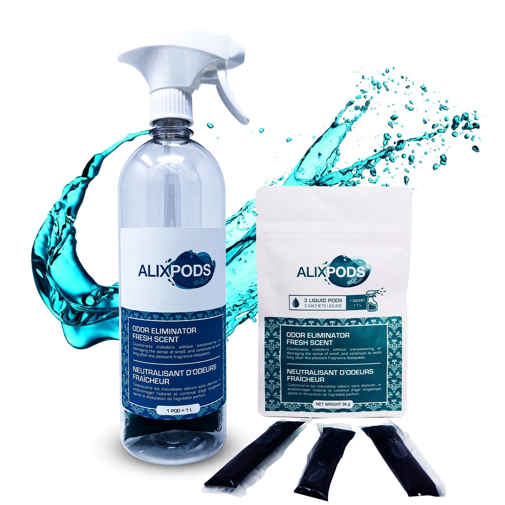 Paquet Kit de Démarrage Neutralisant d'Odeurs Fraîcheur AlixPods