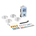 Seko ProMax 4-Product Wall-Mount Venturi Chemical Dilution Dispenser – Button, Flex Gap, 1 GPM