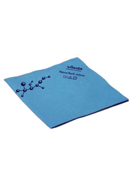 FINAL SALE Vileda Nanotech anti bacterial cloths blue 5pqt