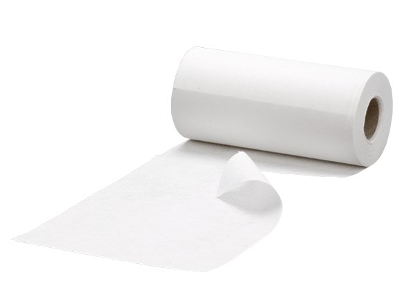Feuilles jetables en microfibre MICROROLL blanches (200 lingettes/rlx)