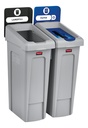 Slim Jim recycling station 2 stream landfill/paper