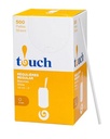 Straight straws regular, 6'', 4500/box