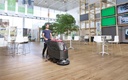 Walk-behin scrubber, AGM battery