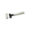 Scraper with plastic handle