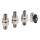 SEKO ProSeries Accessory – Universal Adapter Ball valve + All Adapters