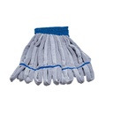 Unger SmartColor RoughMop Microfiber String Mop, Medium Duty, Blue, Pack of 5