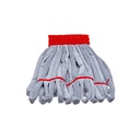 Unger SmartColor RoughMop Microfiber String Mop, Medium Duty, Red, Pack of 5