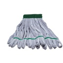 Unger SmartColor RoughMop Microfiber String Mop, Heavy Duty, Green, Pack of 5