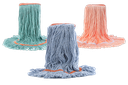 Atlas Graham Janiloop Synthetic Wet Mop, Narrow Band, Looped-End, Green, Large