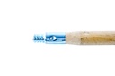 Atlas Graham Threaded Wood Handle with Metal Tip, 1 1/8 in x 60 in