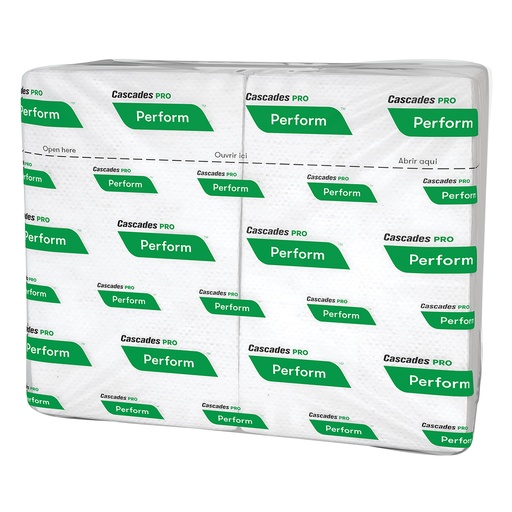 Cascades Pro Pro Perform Tandem Interfolded Napkins, White, 16 Packs x 376 Sheets, Case of 16