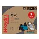WypAll X70 Multi-Purpose Wipers, White, 12.5 x 16.8 in, Box of 200 Sheets