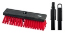 M2 Professional Deck Scrub Brush, 10 in, Plastic Block, 54 in Handle