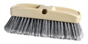 M2 Professional Acid Resistant Car and Truck Wash Brush, Plastic Block, Grey and White, 10 in