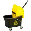 M2 Professional Grizzly Down-Press Bucket and Wringer Combo, Yellow, 30 L