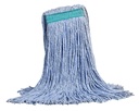 M2 Professional Swipe Synthetic Cut-End Wet Mop, Narrow Band, Blue, 12 oz