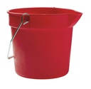M2 Professional Heavy Duty Utility Bucket, Red, 9 L