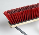 M2 Professional Stiff Garage Push Broom with 60 in Handle, Blue, Side Clip