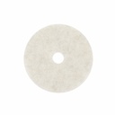 3M Scotch-Brite Natural Fiber Polishing Floor Pad, 24 in, White
