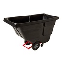 Rubbermaid Commercial Utility Tilt Truck, 1/2 cu yd, Black