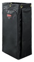 Rubbermaid Commercial Vinyl Cleaning Cart Bag, 34 US Gal, Black