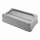 Rubbermaid Commercial Slim Jim Swing Lid, Grey