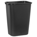 Rubbermaid Commercial Soft Wastebasket, Large, Black