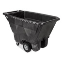 Rubbermaid Commercial Tilt Truck, 1/2 cu yd, Black