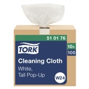 Tork W24 exelCLEAN Multipurpose Cleaning Cloth in Pop-Up Box, Case of 10 Boxes