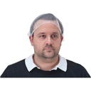 Aurelia Nylon Heavy Mesh Hair Nets, White, Box of 100