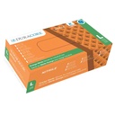 Duracore Diamond Texture Nitrile Gloves, 7.7 mil, Orange, Large, Box of 100