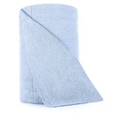 Duracore Tear-Off Microfiber Cloth Roll, 12 x 12 in, Blue, 40 Sheets
