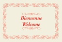 Welcome Paper Placemat, Red, Case of 1000
