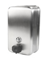Frost Products Vertical Wall-Mount Hand Soap Dispenser, Brushed Stainless Steel, 1.1 L