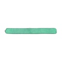 Globe Commercial Microfiber Flat Mop Pad, Dry, Green, 48"