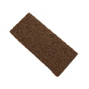 Globe Commercial Heavy-Duty Utility Scrub Pad, Brown