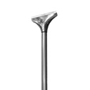 Globe Commercial grattoir robuste de 4 po avec manche en métal de 48 po