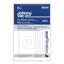 Johnny Vac HEPA Microfilter Vacuum Bags for JV125 and JV202, Pack of 5