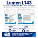 Pioneer Eclipse Lumen L143 Floor Finish and Sealer, 2.5 gal